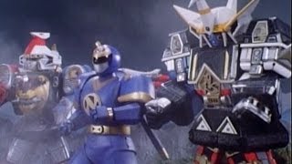 Ninjor and the Megazords vs Dischordia Fight  Mighty Morphin  Power Rangers Official [upl. by Edyak837]