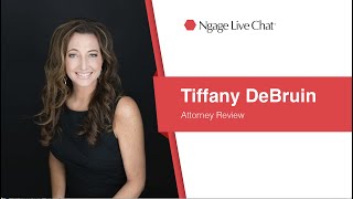 Attorney Tiffany DeBruin for Ngage Live Chat powered by MartindaleAvvo [upl. by Yruoc]