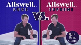 NEW Allswell Supreme vs Allswell Luxe Hybrid Mattress Review  BEST Coupon Too [upl. by Madge]