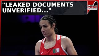 Imane Khelif Gender Controversy Leaked Docs Trigger Row Intl Olympic Body Backs Khelif  Watch [upl. by Ahsinek704]