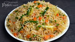 Veg Fried Rice Without Sauce Vegetable Fried Rice Recipe Easy Fried Rice [upl. by Ennaylime523]