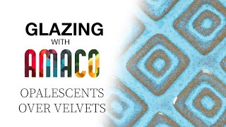 Glazing with Amaco Opalescents over Velvets [upl. by Stephan]