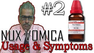 Nux Vomica in Hindi Part 2  Uses amp Symptoms in Homeopathy by Dr PS Tiwari [upl. by Dorrehs]