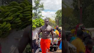 African bodybuilder in public reaction 😳😱 abba motivation shorts love funny y [upl. by Korb869]