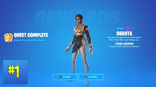 Collect Gem Fragments At Docks  Fortnite Shanta Quest [upl. by Kanal]