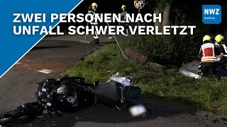 Motorrad und Pkw kollidieren auf B72 [upl. by Gabriellia]