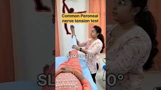 Common Peroneal nerve💢 tension test physiotherapy shorts youtubeshorts [upl. by Adriene]