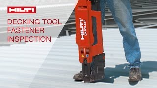 DEMONSTRATION of Hilti decking fastener inspection [upl. by Holland]