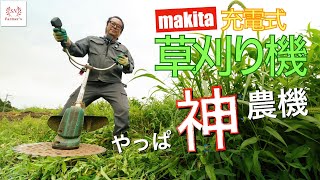 【makita】２年使い続けた神農機。マキタ充電式草刈り機レビューと刃交換 [upl. by Naginnarb889]