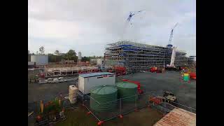 Callide C3 cooling towers rebuild timelapse to January 2024 [upl. by Bogart]