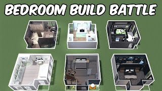 100k DREAM BEDROOM BUILD BATTLE in BLOXBURG [upl. by Genevieve]