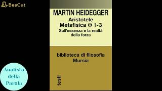 M Heidegger  Metafisica di Aristotele Θ 13 Terza parte [upl. by Manchester]