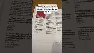 18th edition exam questions mainly electrical SUBSCRIBE TO LEARN❤️ [upl. by Ecnadnak744]