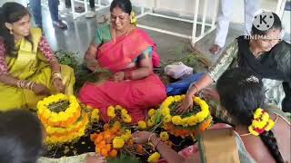 BATHUKAMMA CELEBRATIONS AT GDC GAMBHIRAOPET [upl. by Mikael]