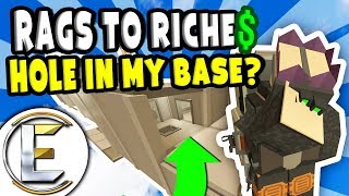 Big Hole In My Base  Unturned Roleplay Survival Rags to Riches Reboot 25  A Failed Raid RP [upl. by Eivets935]