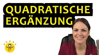 QUADRATISCHE ERGÄNZUNG – Parabel in Scheitelpunktform umwandeln binomische Formel [upl. by Ilah]