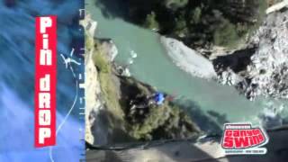 Shotover Canyon Swing Queenstown NZ  Experience OZ amp NZ [upl. by Calie]