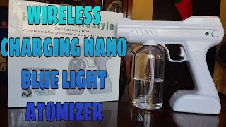 WIRELESS CHARGING NANO BLUE LIGHT ATOMIZER  UNBOXING JULIE JAZMIN [upl. by Asiilanna611]