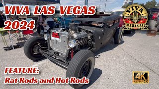 Viva Las Vegas 2024 Rockabilly Weekend  FEATURE RAT RODS AND HOT RODS [upl. by Cristobal]