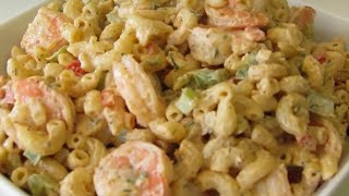 How to make Seafood Salad  Shrimp Macaroni Salad [upl. by Mallis322]