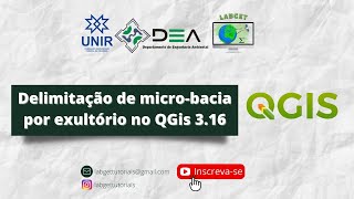 Delimitação de microbacia por exultório no QGis 316 [upl. by Knapp345]