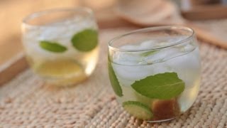 Absinthe Mint Cucumber Recipe  KIN EATS [upl. by Ola]