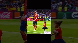 Football players with his kids footballshorts freestyleskills cristianoronaldo soccerskills [upl. by Ittocs]