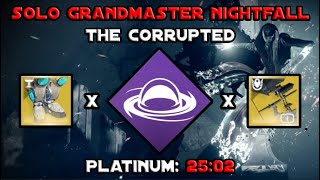 Solo Grandmaster Nightfall  The Corrupted  Void Titan Destiny 2 [upl. by Solram]