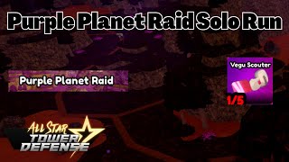 How To Solo Purple Planet Raid All Star Tower Defense ASTD [upl. by Dragone879]