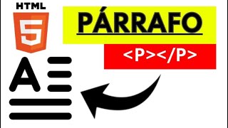 como CREAR un PARRAFO en HTML [upl. by Durtschi378]