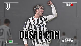 DUŠAN CAM 📹  All Eyes on Dušan Vlahovićs Debut and first Juventus Goal  Juventus [upl. by Honoria]