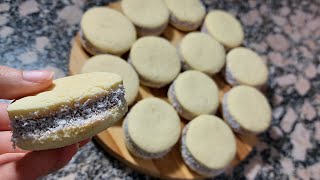 Alfajores de maicena  receta súper fácil [upl. by Azil]