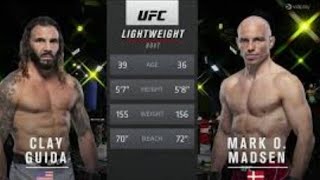 UFC vegas 34  Clay Guida vs Mark OMadsen  Full Fight Highlights [upl. by Gavini]