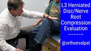 L3 Herniated DiscNerve Root Compression Evaluation [upl. by Nesrac]