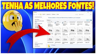 Como BAIXAR e INSTALAR FONTES no PC com WINDOWS [upl. by Ahcrop614]