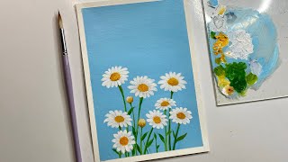 Flower painting tutorialacrylic painting tutorial acrylic painting for beginners [upl. by Merrell211]