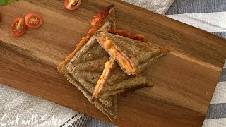 【短片｜Shorts】香脆飛碟三文治 ｜Crunchy Toasties  Baked Beans Toastie  早餐｜Breakfast [upl. by Nwahsor]