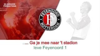 Karaoke HD quotHand in Hand kameradenquot clublied Feyenoord [upl. by Ambrosane599]