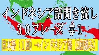 インドネシア語初心者聞き流し【インドネシア語フレーズ＃１】 [upl. by Levey821]