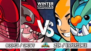 Zen  Experience VS Boomie  Snowy  Winners Final  Brawlhalla Winter Doubles Championship  NA [upl. by Drolet1]