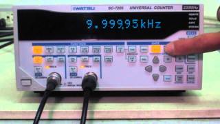 IWATSU ELECTRIC SC7205 Universal counter 動作確認 [upl. by Elbys]