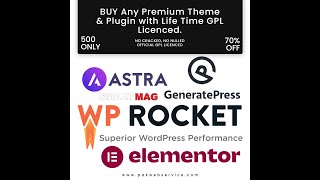 Cheapest Wordpress Premium Theme amp Plugins with a Lifetime GPL license [upl. by Lua]