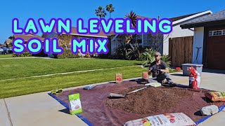 Best Soil Mix For Lawn Leveling IVE Ever Used [upl. by Sorgalim833]