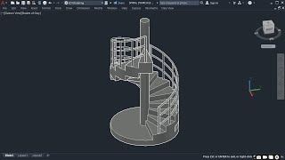 HOW TO DESIGN 3D SPIRAL STAIRCASE  PART 2 [upl. by Idoj]