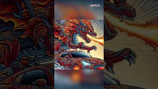 Car Fire Dragon 😆 shortvideo zendalaart dragon [upl. by Ancelin]