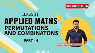 Class 11 Applied Maths Permutations and CombinationsL4ML Aggarwalbinaymaheshwari2808 [upl. by Sager]