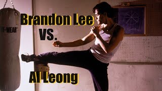 Classic Fight Scene Brandon Lee vs Al Leong [upl. by Cirillo]