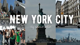 FIRST TIME IN NYC 🍎🚕 ✨ VLOG  iconic views food rainy days amp MORE [upl. by Vins]