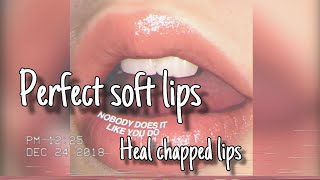 Perfect soft lips Heal chapped lips 👄 forced subliminal [upl. by Eseila]