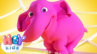 Um Elefante Se Balançava 🐘 Aprendendo a contar  Música Infantil  HeyKids [upl. by Erret128]